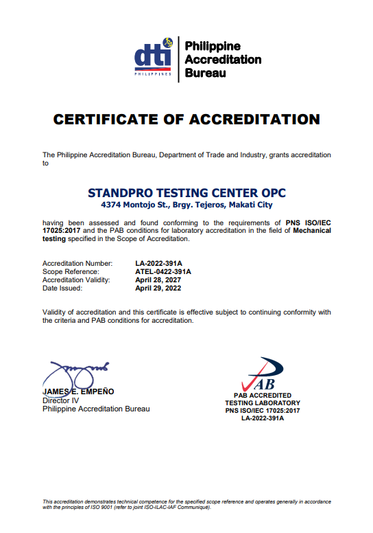 Accreditation Certificate 8
